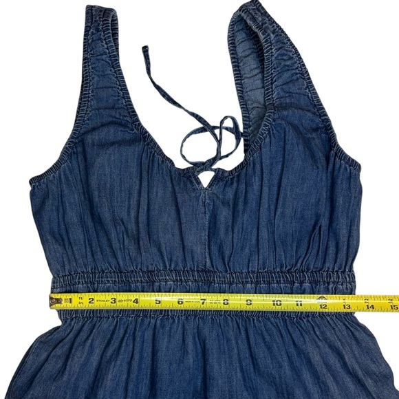 GAP Denim Chambray Tiered Mini Dress - Picture 5 of 8
